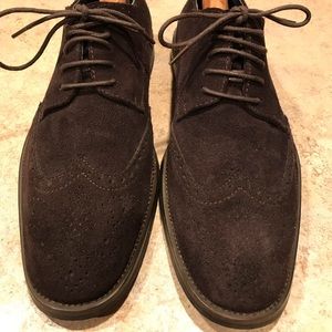 Size 10.5 Joseph Abboud brown suede oxford